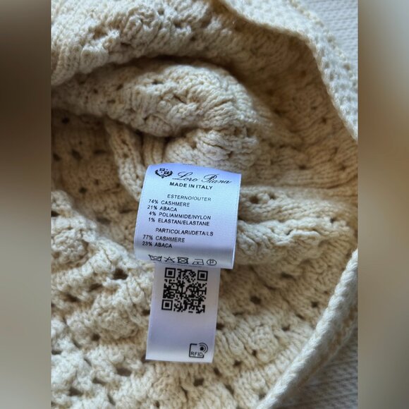 LORO PIANA Arola crocheted cashmere-blend cardigan - Picture 12 of 12